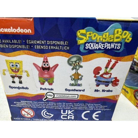 NIB FULL SET OF 4 SPONGEBOB SQUAREPANTS 2.5\